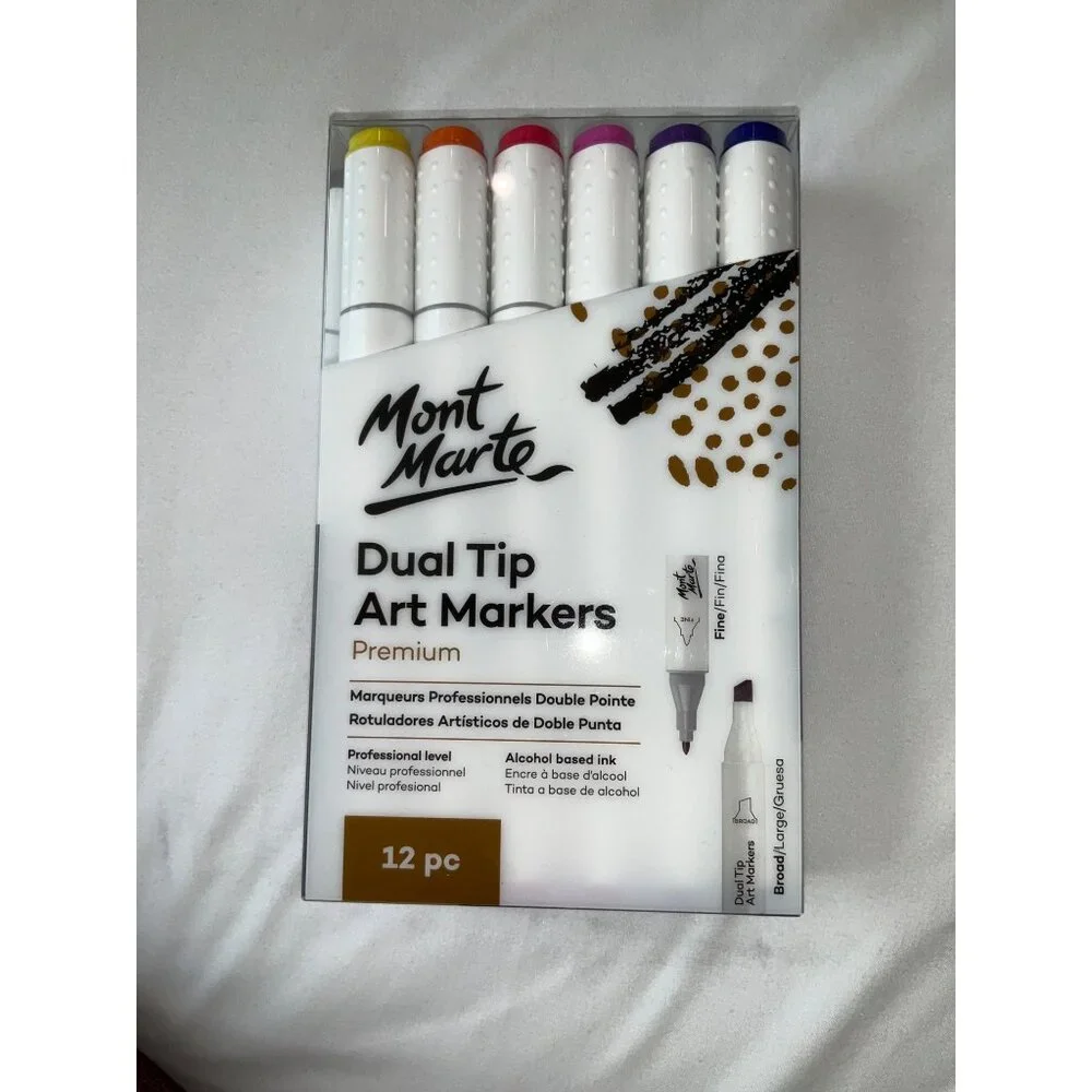 Dual Tip Art Markers Premium (12pc) NEW set